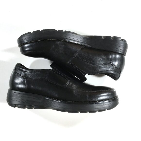 Gravity Defyer Centric Slip On Dress Loafers Mens Size 10.5 W Wide Black Leather main image 8